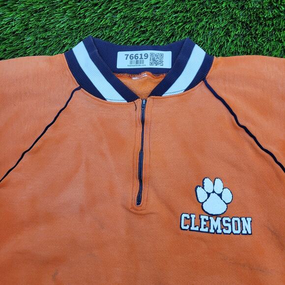 Vintage Clemson University Sweatshirt Womens XL 23x23 Boxy - Picture 13 of 15
